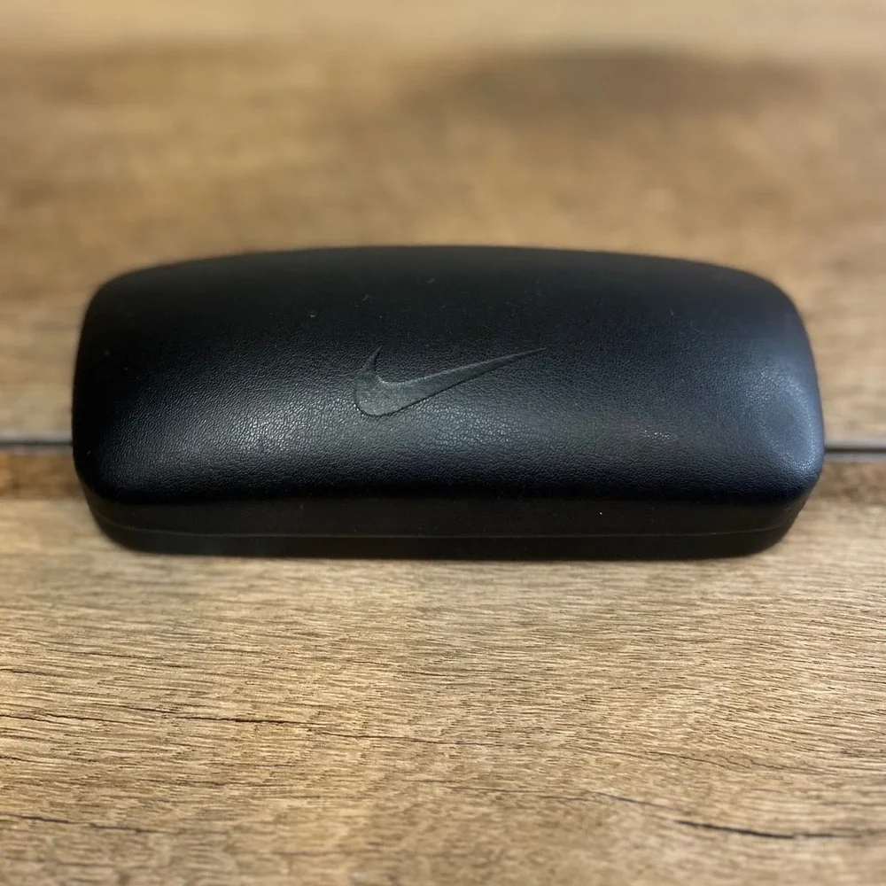 Nike Eyeglasses Case Black Hard Shell Sunglass Holder Just Do It Made in Italy‎